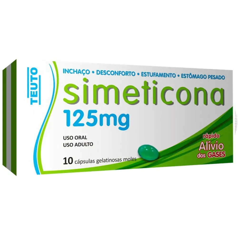 Simeticona 125mg 10 Cápsulas