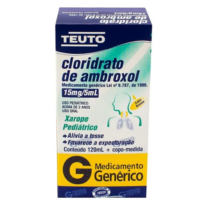 Ambroxol Xarope Infantil 3mg/ml 120ml Genérico Teuto