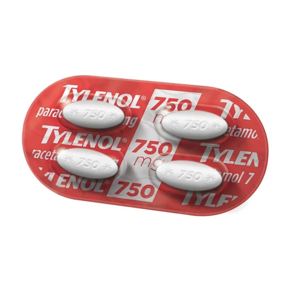 Tylenol 750mg 4 Comprimidos