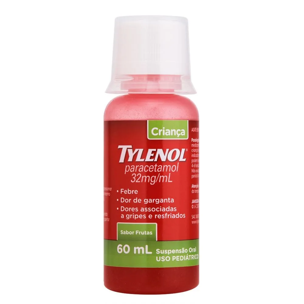 Tylenol Criança Suspensão Oral Sabor Frutas 32mg/ml 60ml
