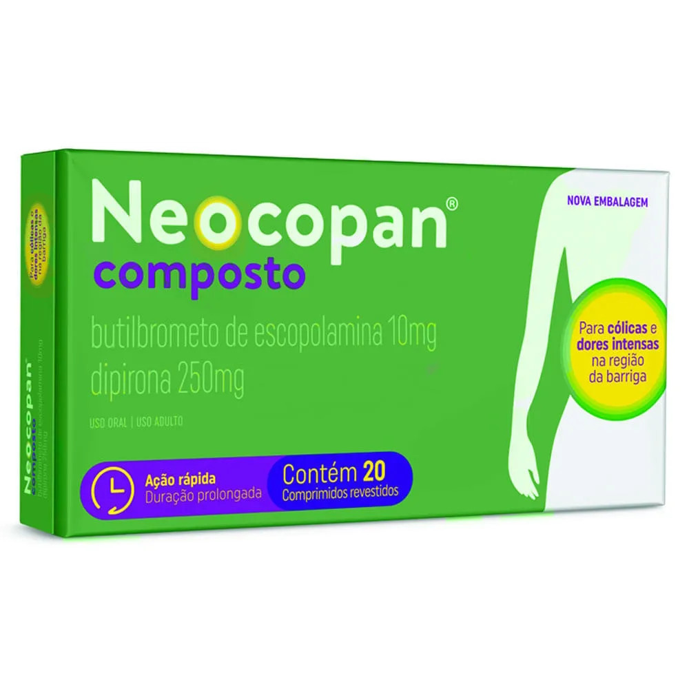 Neocopan 10mg + 250mg 20 Comprimidos Revestidos
