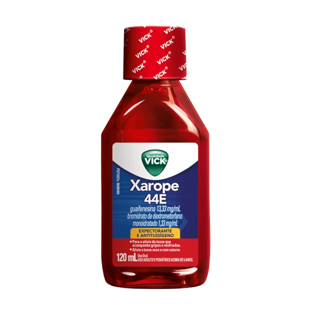 Xarope Vick 44E 120ml - Expectorante Antitussígeno