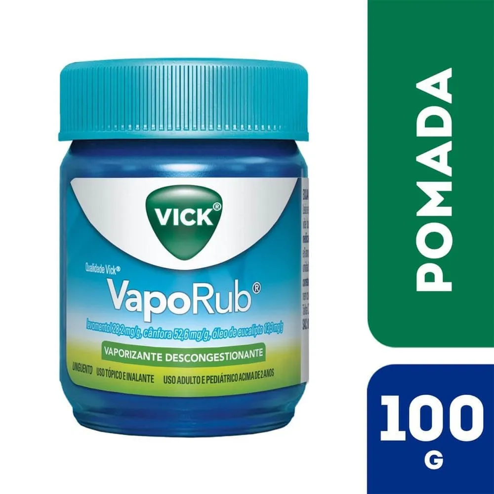 Vick VapoRub Vaporizante e Descongestionante Unguento 100g