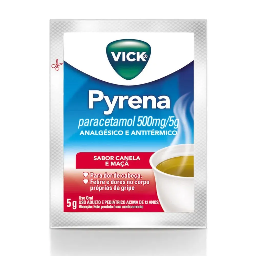 Vick Pyrena Chá Canela e Maçã sachê de 5g