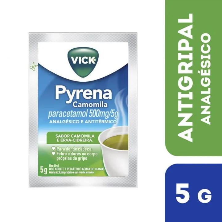 Vick Pyrena Chá Camomila E Erva Cidreira Sachê De com 5g