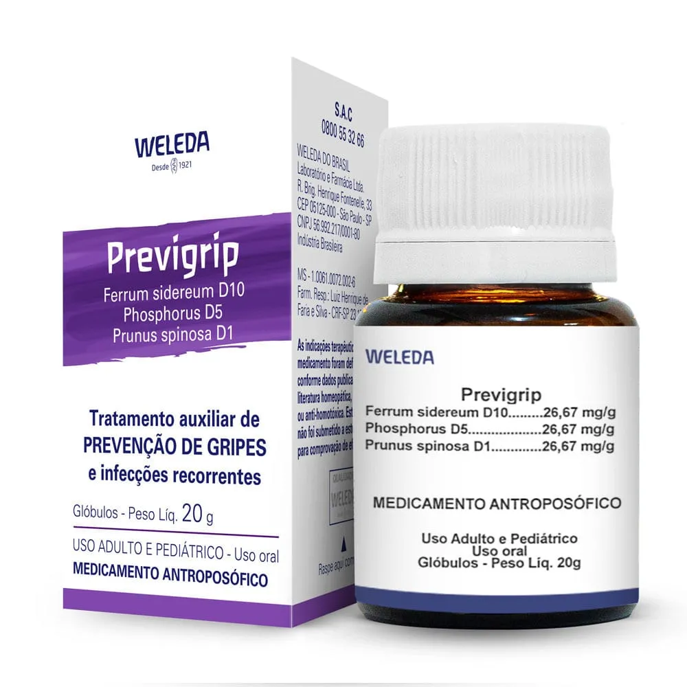 Previgrip 26,27mg/g Solução Oral 20g