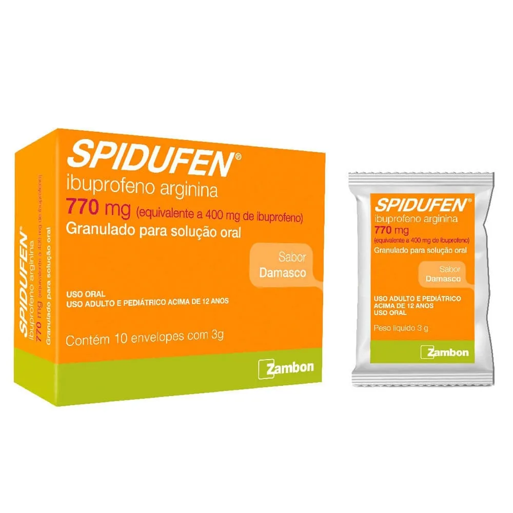 Spidufen Granulado Damasco 770mg 10 envelopes 3g