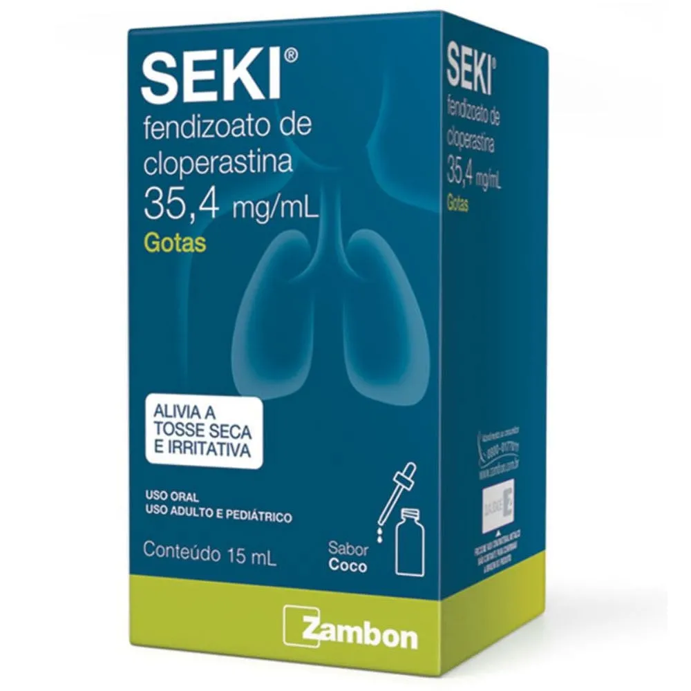 Seki Solução Oral Gotas Sabor Coco 35,4mg/ml 15ml