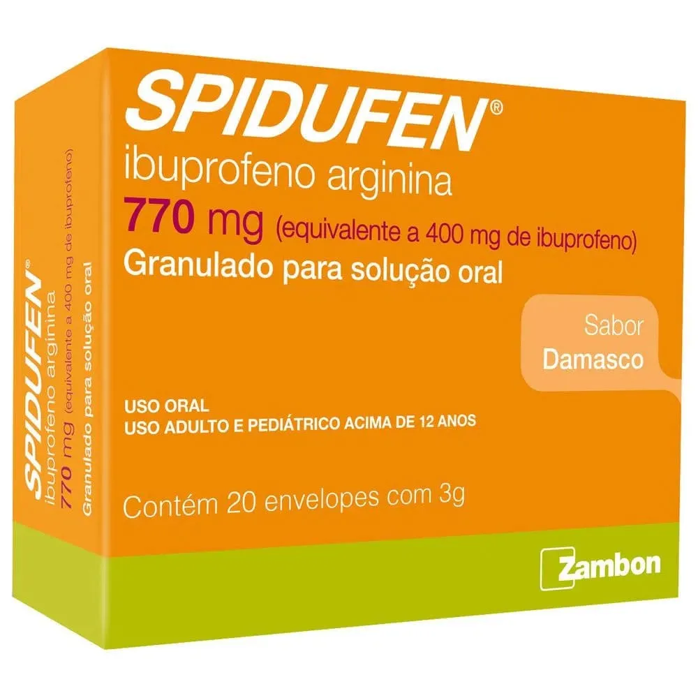 Spidufen Granulado Damasco 770mg 20 envelopes 3g
