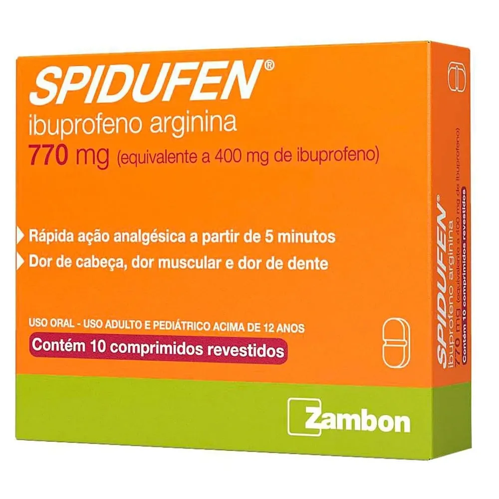 Spidufen Zambom 770mg | Com 3 Comprimidos