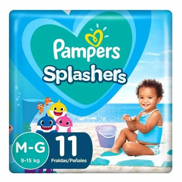Fralda Pampers Splashers M/G c/11 Unidades