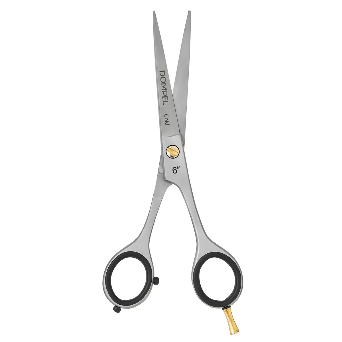 Tesoura Profissional Dompel Fio Navalha Gold 4238 Prata 6.0 Polegadas