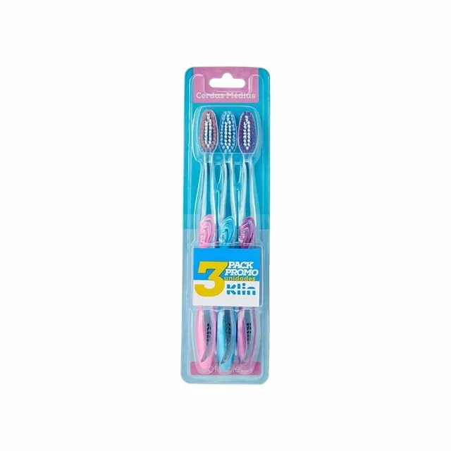 Escova De Dentes Klin C/3 Unidades Soft Clean