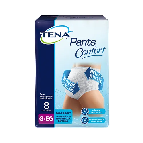 Roupa Íntima Tena Pants Confort G/EG 8 unidades