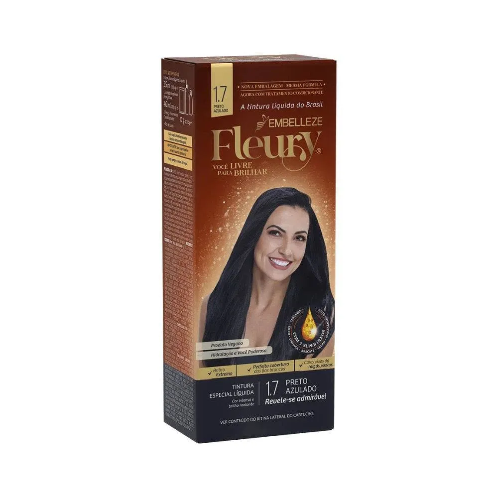 Tonalizante Fleury 1.7 Preto Azulado