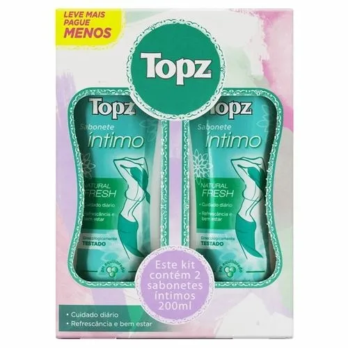 Sabonete Intimo Topz 200ml Natural Fresh