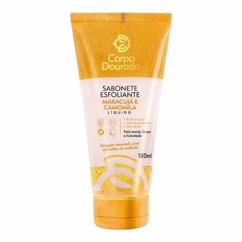 Sabonete Esfoliante Corpo Dourado 180ml Maracuja/Camomila