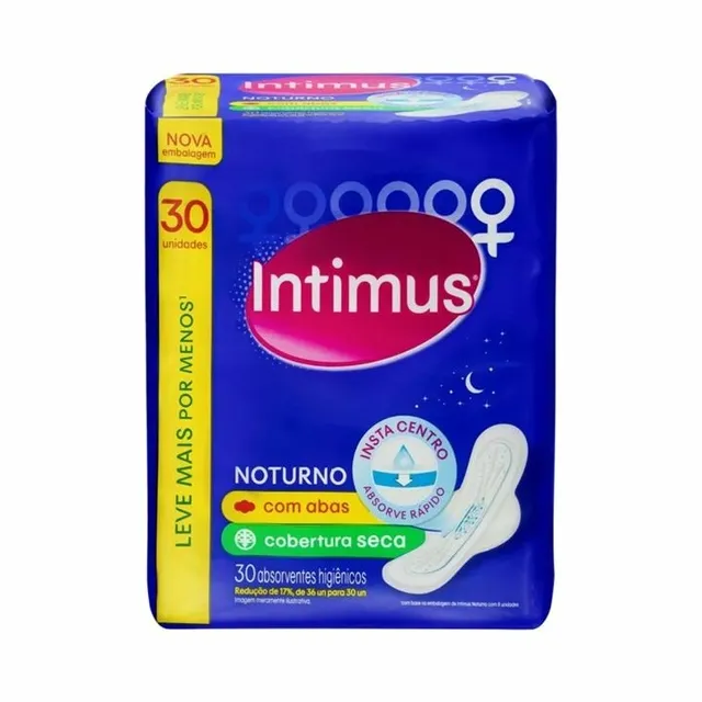 Absorvente Intimus Gel C/30 Unidades Seca C/Abas