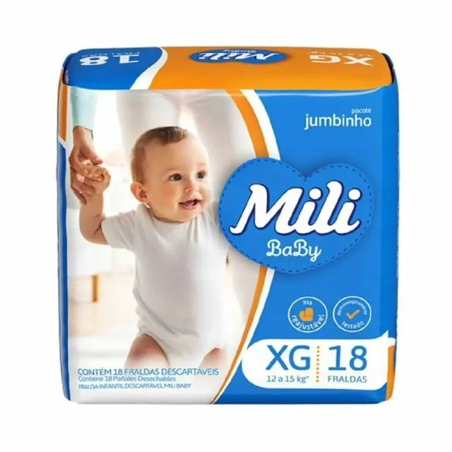 Fralda Mili Baby Jumbinho (Xg) 18 Unidades