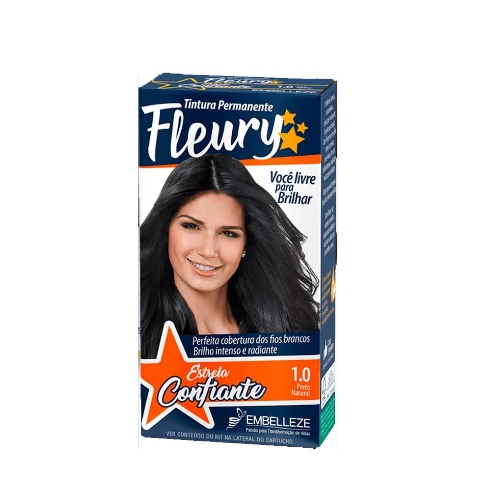 Tonalizante Fleury 1.0 Preto Natural