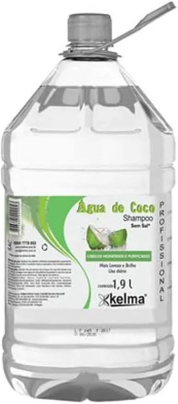 Shampoo de Água de Coco Hidratante 1,9L Kelma
