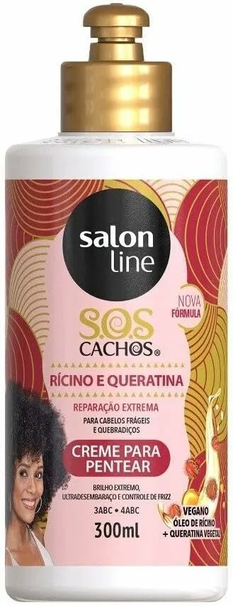 Creme de Pentear Salon Line Sos Ricino Queratina 300ml