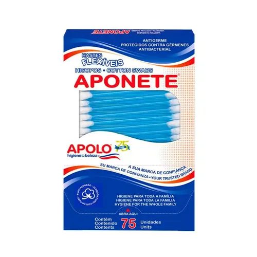 Hastes Flexíveis Aponete Com 75 Unidades Apolo