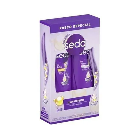 Kit Seda Liso Perfeito Shampoo + Condicionador 325ml