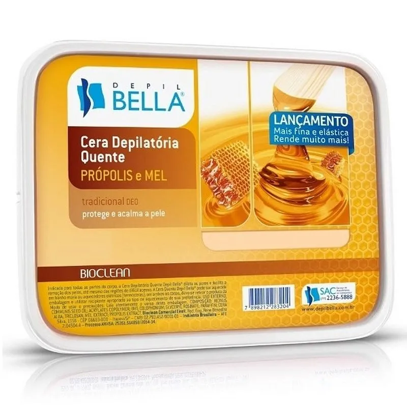 Cera Depilação Propolis E Mel 1K Depil Bella