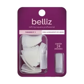 Unhas Belliz Refil Tip Square Tam. 3