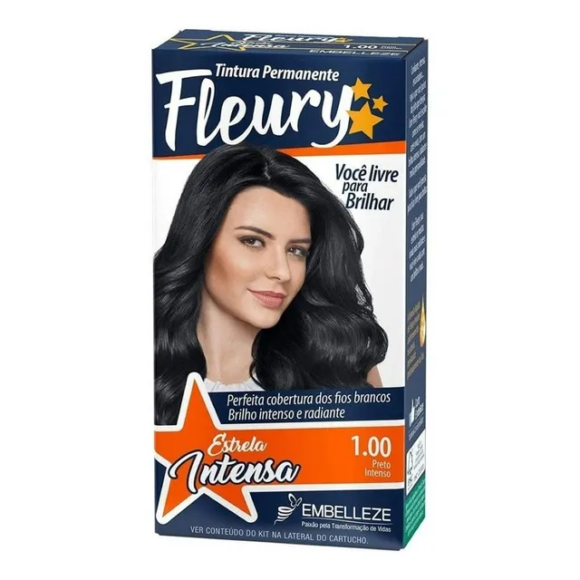 Tintura Fleury 1.00 Preto Intenso