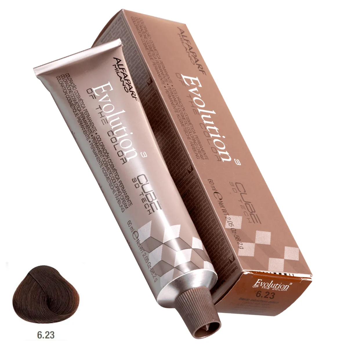 Coloração Evolution Of The Color 60ml Alfaparf 6.23 Louro Escuro Irisé Dourado