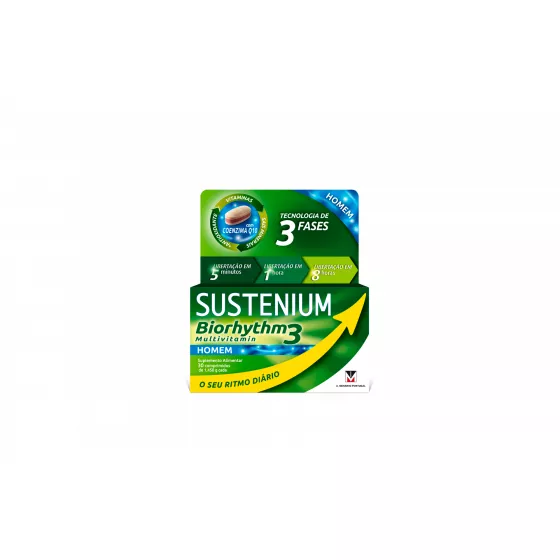 Sustenium Biorhythm3 Multivitaminas Homem x30 Comprimidos