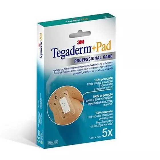 Tegaderm +Pad Penso 5x7cm x5 Penso Poliuretano