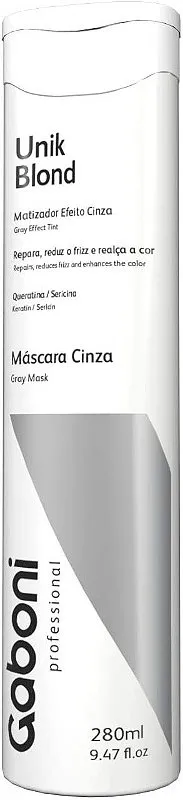 Máscara Matizadora Efeito Cinza Unik Blond Gaboni 280ml