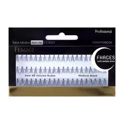 tufos de cílios médios sem nó c3022 - Fhaces