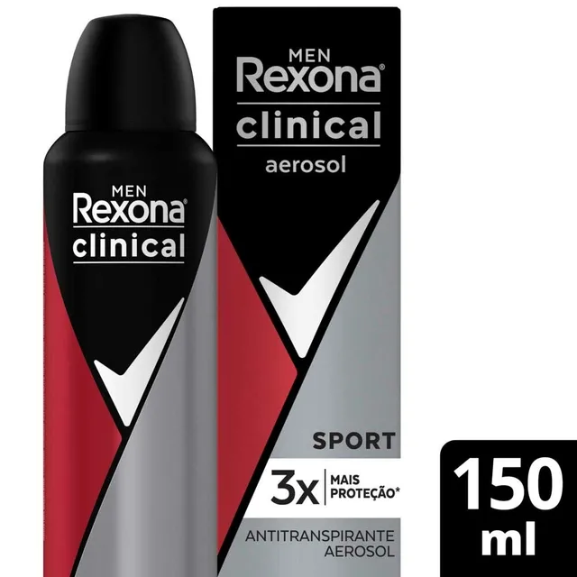 Desodorante Rexona Aero Clinical Sport 150ml