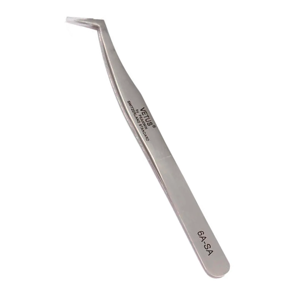 Pinça 45 Graus Vetus 6A-SA Alta Precisão Para Alongamento de Cílios