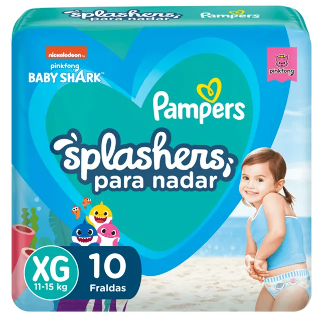 Fralda Pampers Splashers G/Xg c/10 Unidades