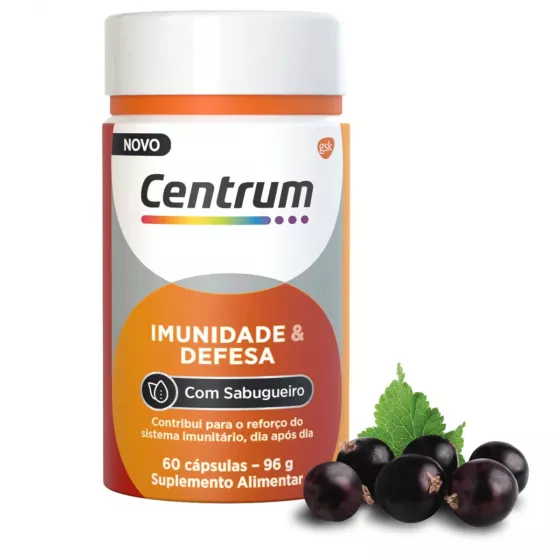Centrum Imunidade e Defesa com Sabugueiro x60 Cápsulas