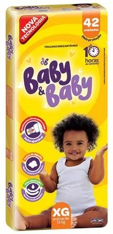 Fralda Baby&Baby Mega (Xg) 42 unidades