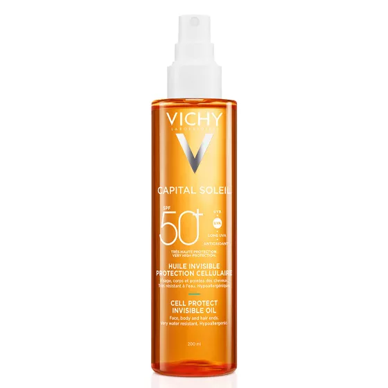 Vichy Capital Soleil Óleo Invisível Cell Protect SPF50+ 200ml