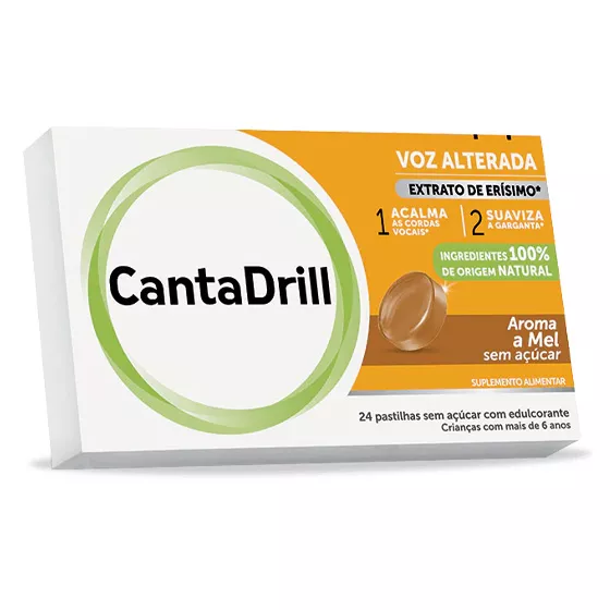 Cantadrill Sem Açucar Pastilha 24 Unidades