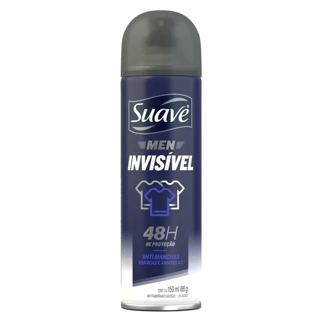 Desodorante Aerosol Masculino Invisible 150ML - Suave