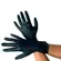 Luvas Nitrílica Descartável NTFlex Preta Pequena Sem Pó 20UNID