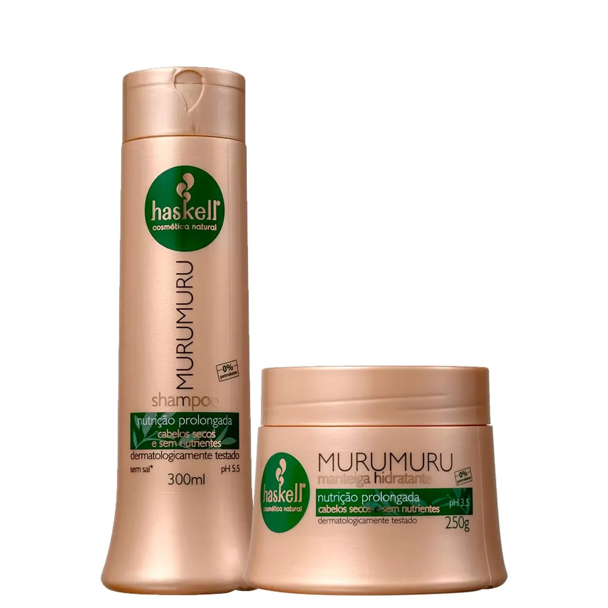 Kit MuruMuru Haskell Tratamento Nutrição Shampoo e Máscara 300ml