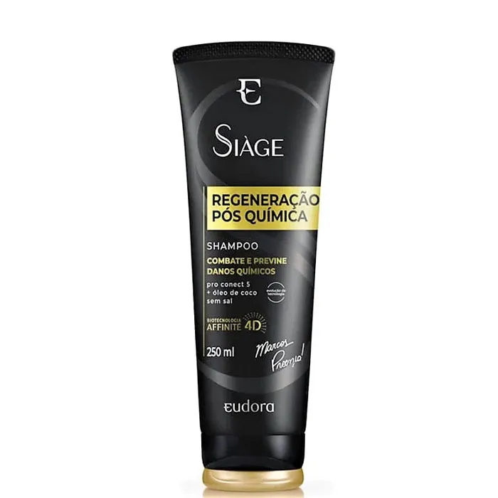 Shampoo Siage Regeneração Pós Química Eudora 250Ml