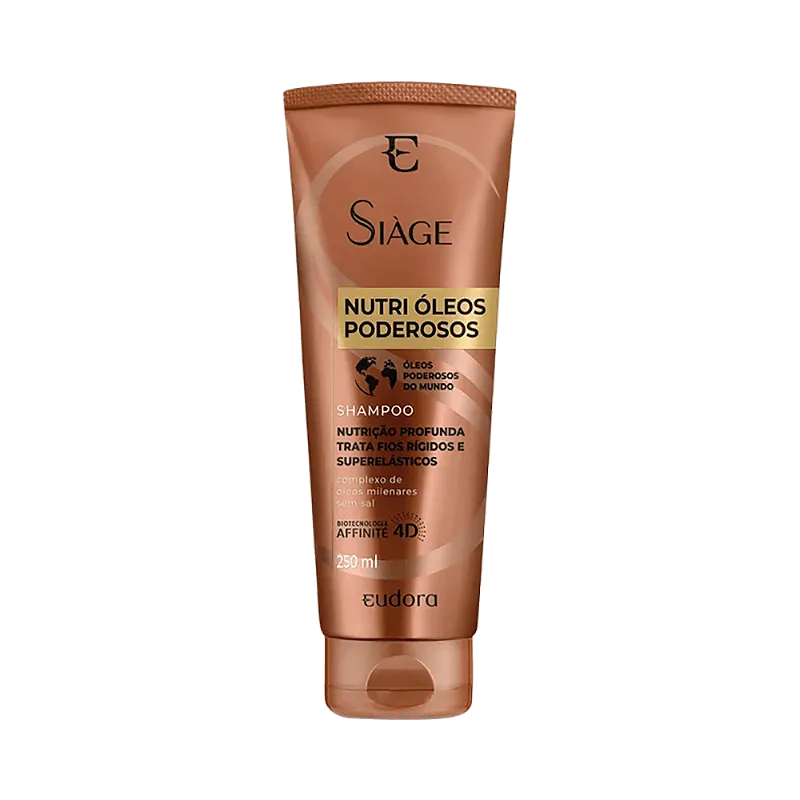 Shampoo Siage Nutri Óleos Poderosos Eudora 250Ml