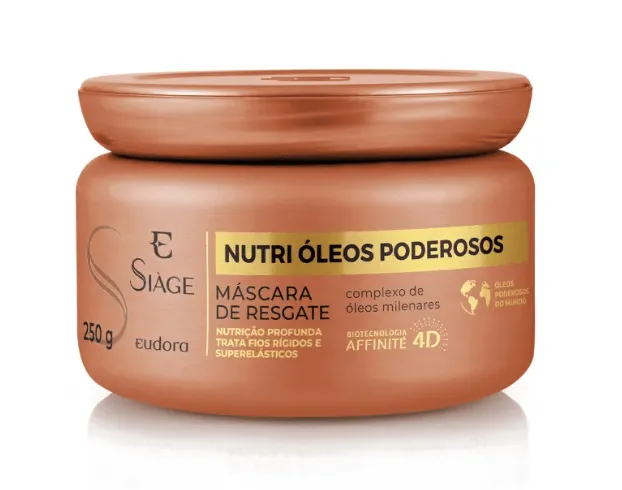 Máscara Siage Nutri Óleos Poderosos Eudora 250G