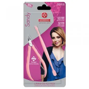 Alicate Cuticula + Duplex Sandy Rosa Ref. 756